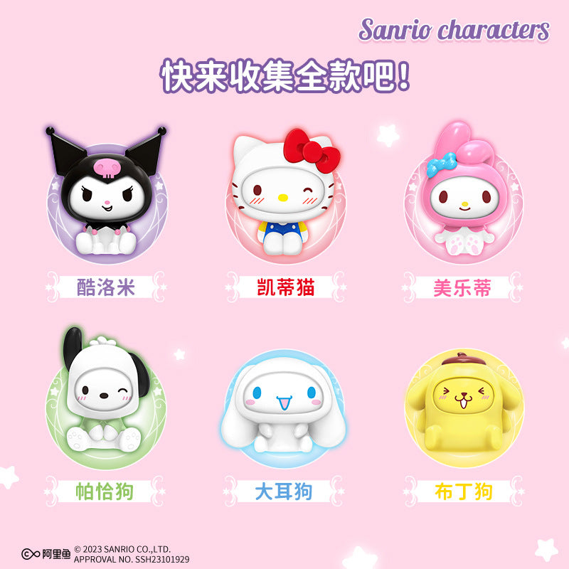 Renevo Genuine Sanrio Ball Candy Grain Series Blind Box Peripheral Clow M Pom Pom Purin Tide Play Blind Box Desktop Decoration