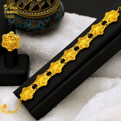 Renevo Nigeria Bracelet Brass Retro Gold-Plated Jewelry Small Commodity Popular 24K Gold-Plated Bracelet in Stock