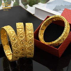 Renevo Dubai 24K Gold Plated Bracelet Nigeria Bride Wedding Jewelry Gold Bracelet Indian Women's Banquet Bracelet