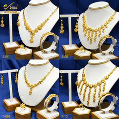 Renevo Ainid Jewelry Earrings 2023 Dubai Jewelry Bridal Necklace Suit Source Factory in Stock