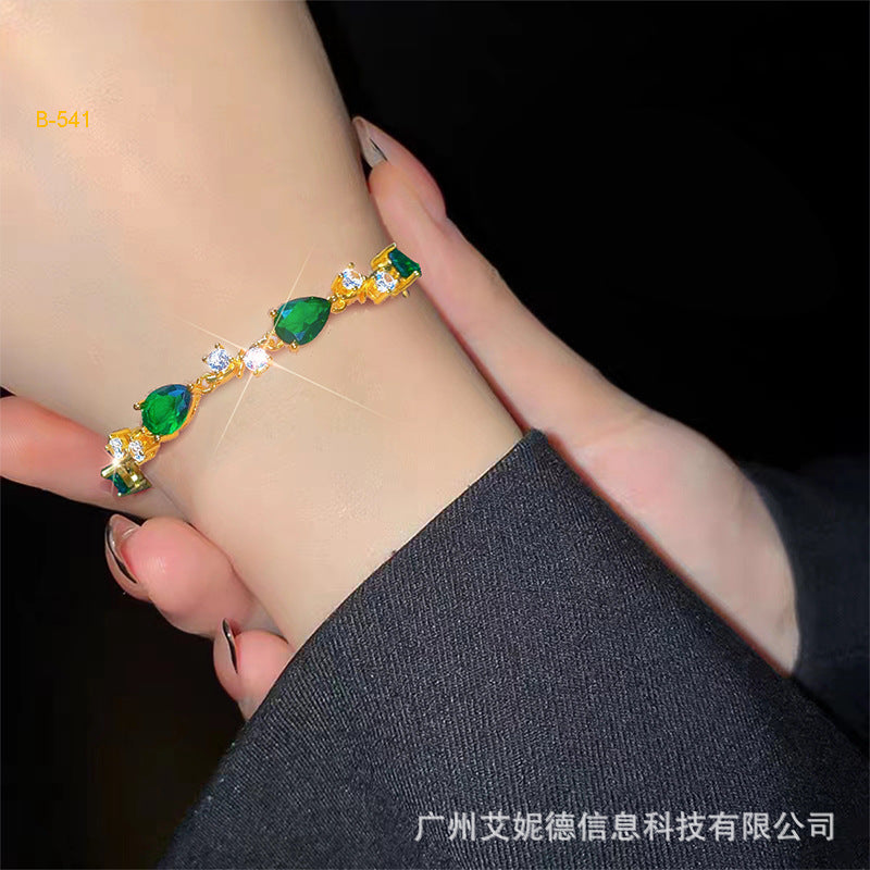 Renevo New Vietnam Placer Gold Affordable Luxury Fashion Bracelet Ornament Women's Gemstone Diamond Bracelet Jewelry