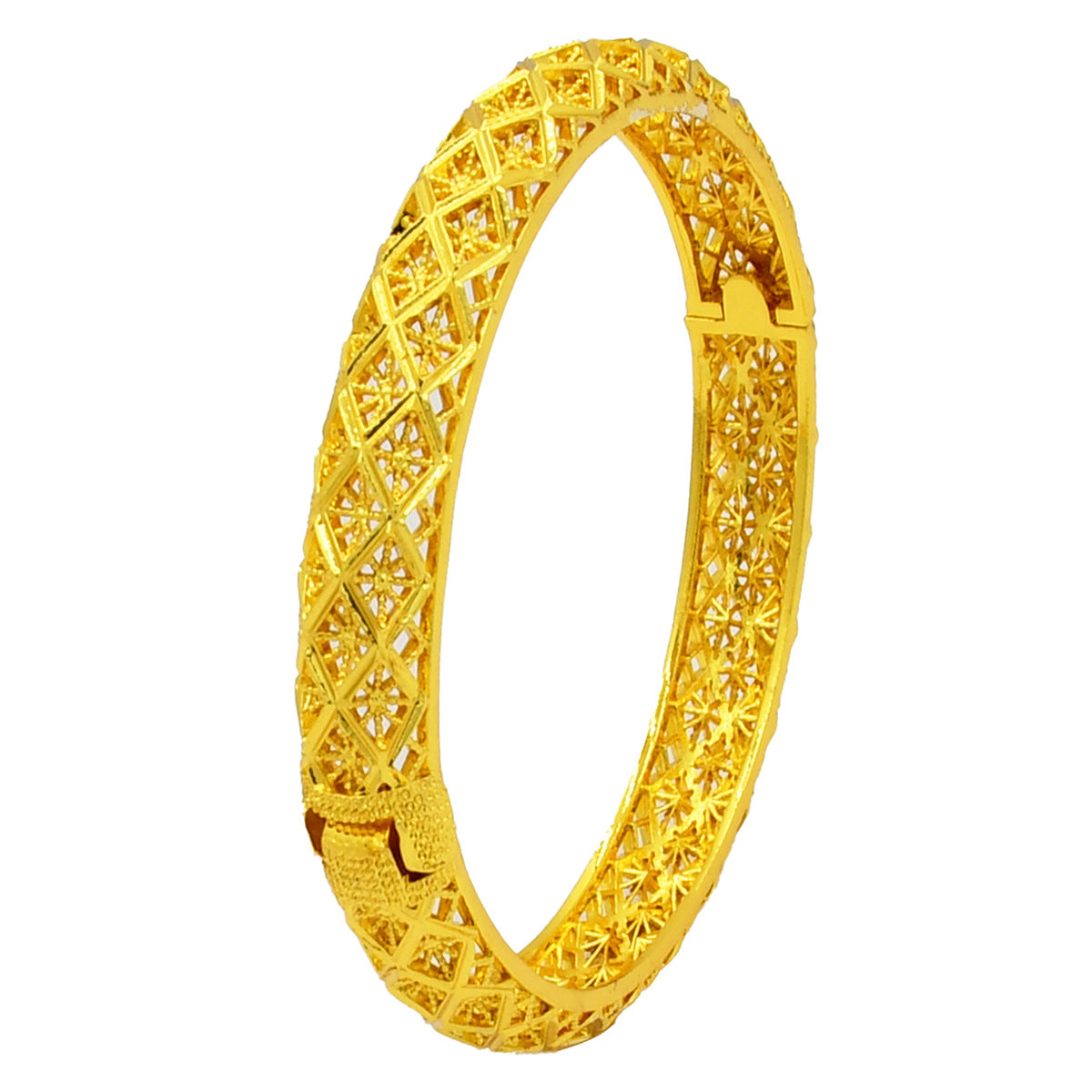 Renevo Hot Selling Alloy Gold Plated Bracelet Dubai Bride Indian Affordable Luxury Style Women's Wedding Alluvial Gold Bracelet Ornament