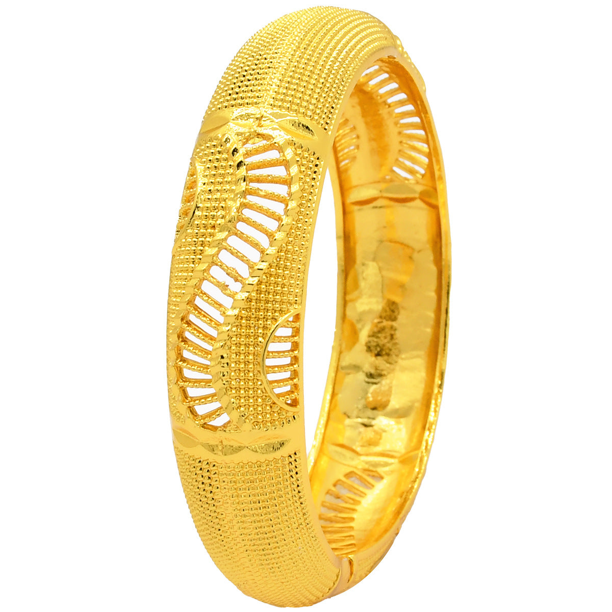 Renevo Fashion Dubai Bride 24K Gold-Plated Bracelet Nigeria Bride Wedding Jewelry Bracelet in Stock