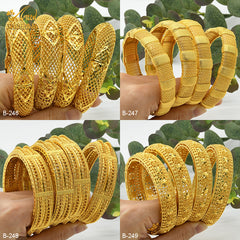 Renevo 24K Dubai Alluvial Gold Bracelet Ornament Gold Bracelet Indian Bride Wedding Alluvial Gold Bracelet Gift in Stock