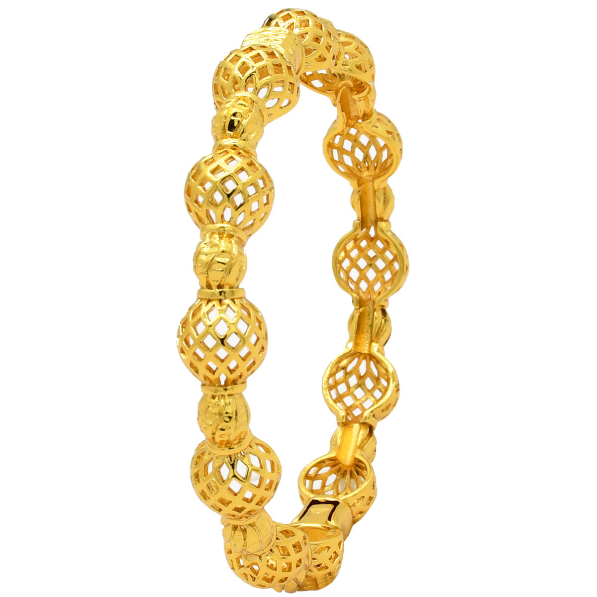 Renevo Fashion Dubai Bride 24K Gold-Plated Bracelet Nigeria Bride Wedding Jewelry Bracelet in Stock