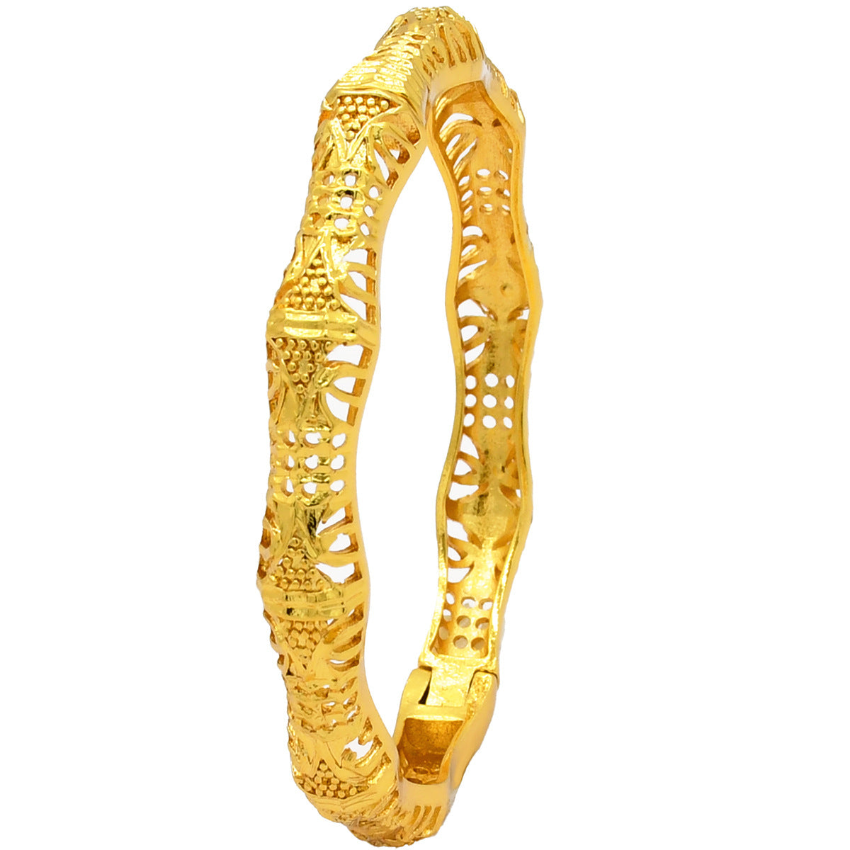 Renevo Fashion Dubai Bride 24K Gold-Plated Bracelet Nigeria Bride Wedding Jewelry Bracelet in Stock