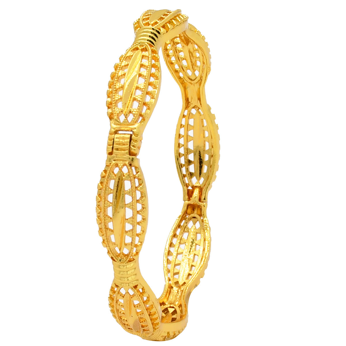 Renevo Fashion Dubai Bride 24K Gold-Plated Bracelet Nigeria Bride Wedding Jewelry Bracelet in Stock