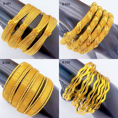 Renevo Fashion New Brushed Flower Wavy Alluvial Gold Bracelet Dubai Open Copper Bracelet Ladies