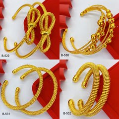 Renevo Best-Seller on Douyin Alluvial Gold Woven Elbow Coil Bracelet Middle East Women's Wedding Color Protection Opening Bracelet Manufacturer